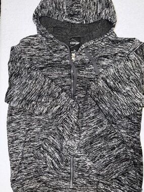 DUSKO Women's Gray Marled Hoodie Jacket